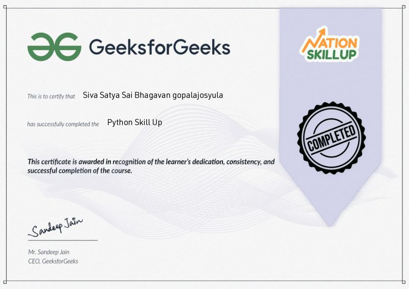 GeeksforGeeks Python